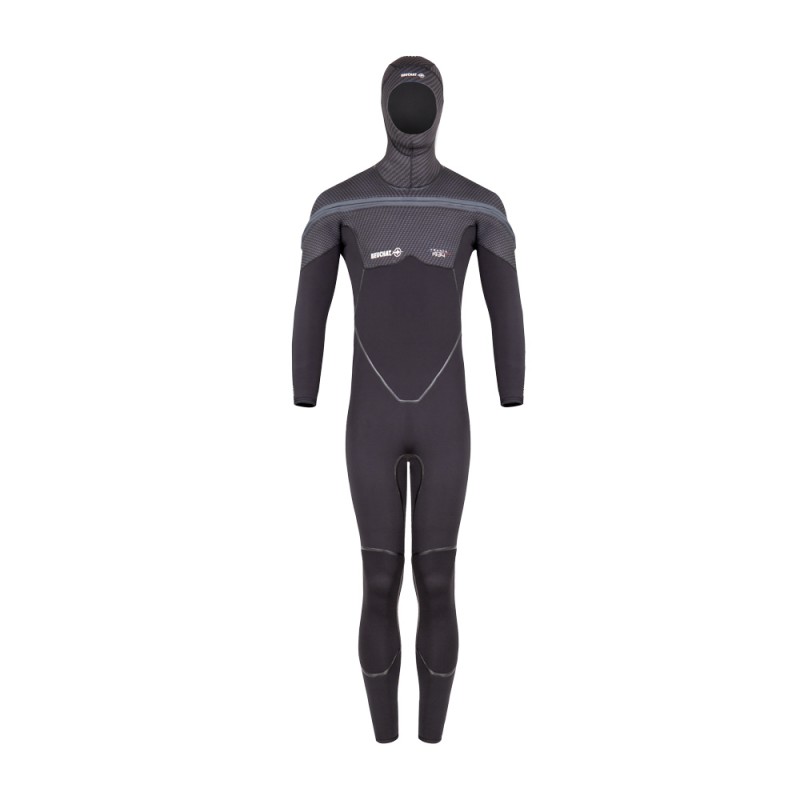 MED C-ZIP MAN - OVERALL 8+7 MM WITH CHEST-ZIP AND HOOD-ATTACHED | Echipament Scufundari | Costume neopren